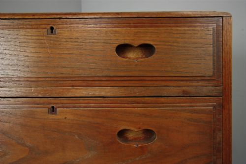 Rare Antique Chestnut Chest of Drawers by Ambrose Heal.