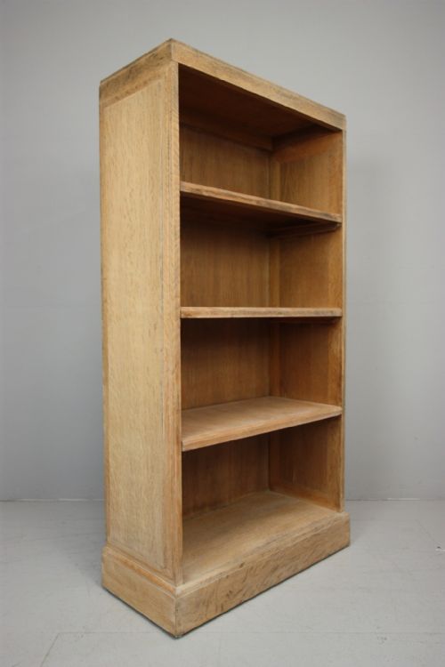 Heals 1930'S Open Oak Bookcase.
