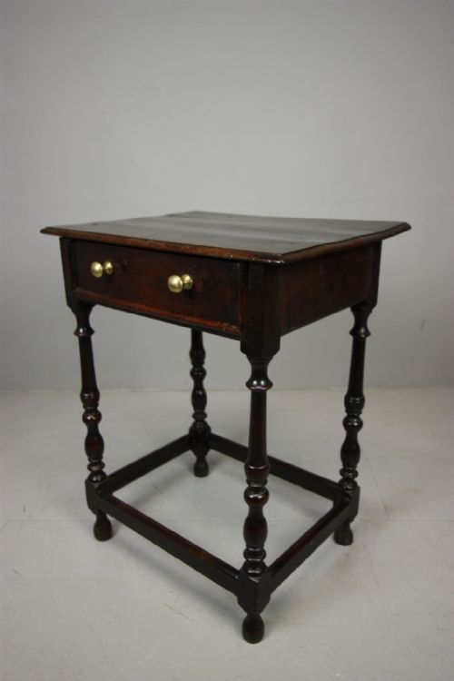 Georgian Antique Oak Smaller Than Usual Side Table.