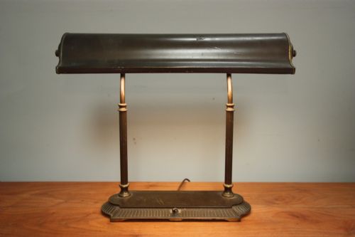 1930'S American Library Desk Lamp.