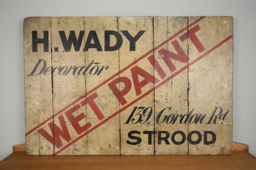 Edwardian Antique Decorators Sign.