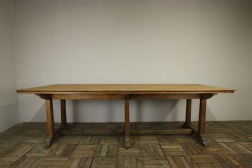 Oak Arts & Crafts Antique Oak Refectory Dining Table
