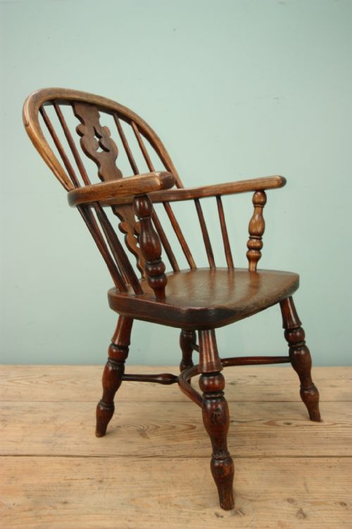 Childs Antique Windsor Chair.