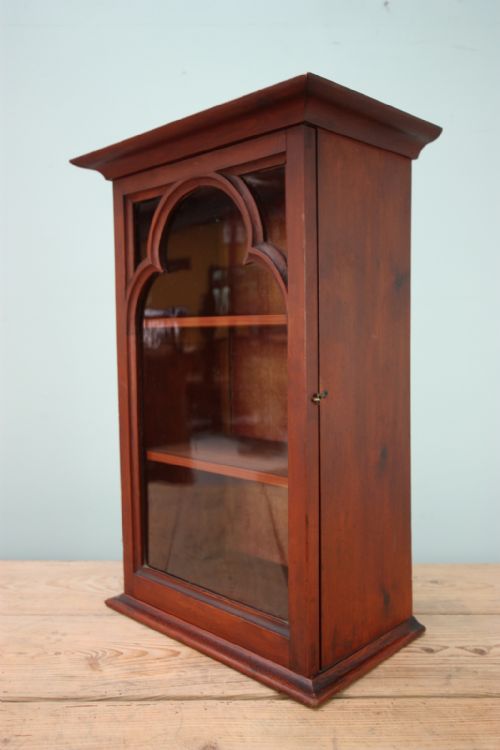 19th Century Antique Pine Wall Cabinet.