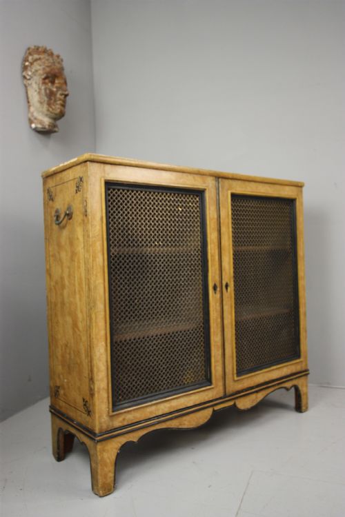 A Beautiful Regency Antique Cabinet in Original Paint.