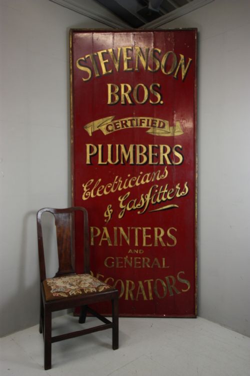 Huge Edwardian Antique Trade Sign.