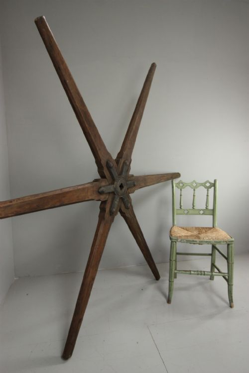 fig 1. Large 19th Century Antique Star Shaped Capstan.