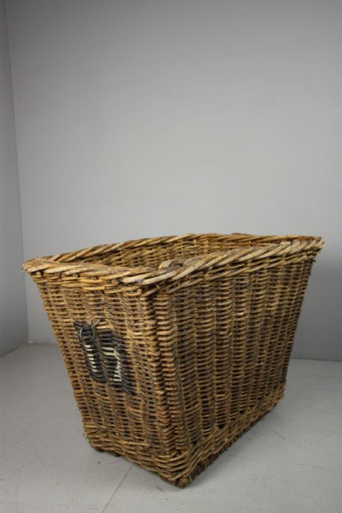 Edwardian Antique Wicker Mill Basket.
