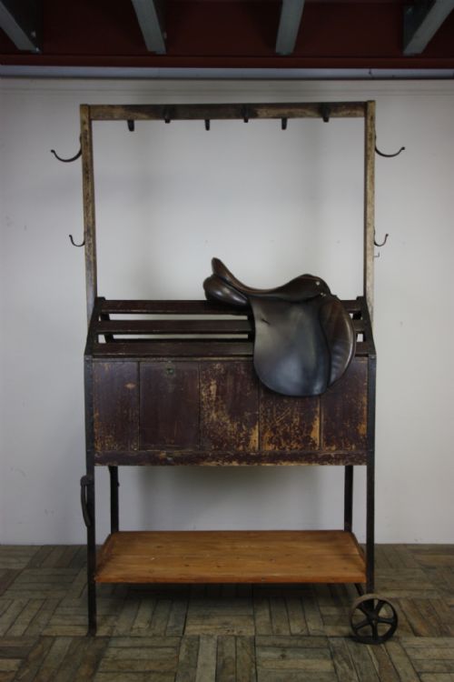 19th Century Antique Saddle & Tack Stand by Cottam & Co.