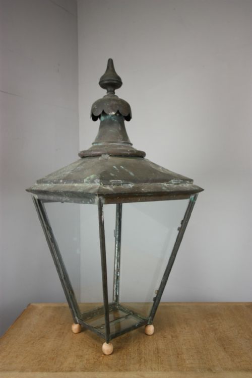 English 19th Century Antique Copper Lantern.