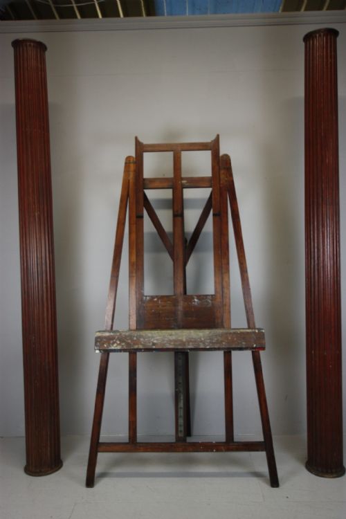 Antique Mahogany Artists Easel by Reeves & Son London.