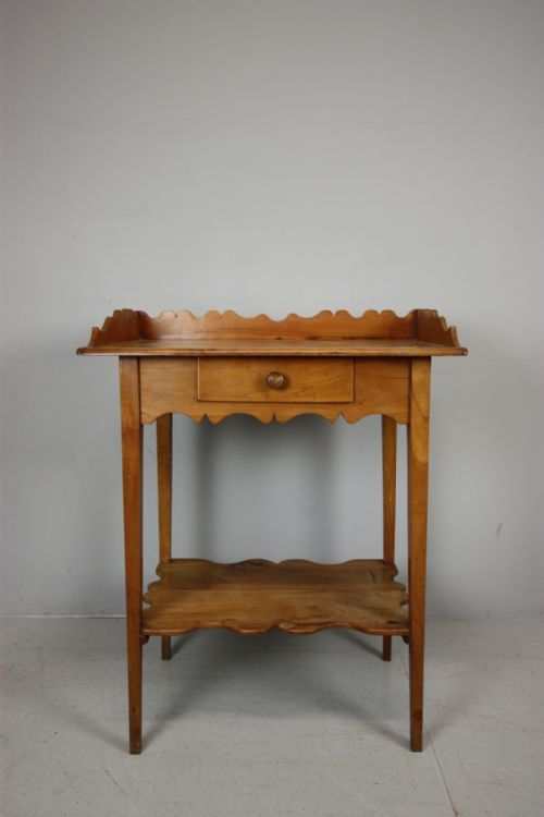 Beautiful Fruitwood Antique Side Table.