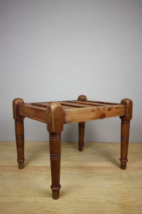 19th Century Antique Pine Luggage Stand.