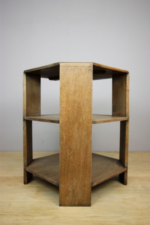 1930'S Octagonal Oak Book Coffee Table by Heals.