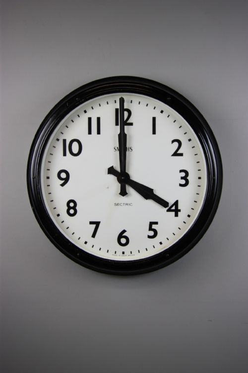 Large 1940'S English Factory Clock by Smiths.