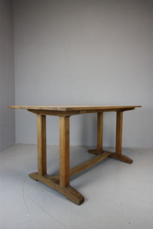 1920'S Heals Oak Refectory Dining Table.