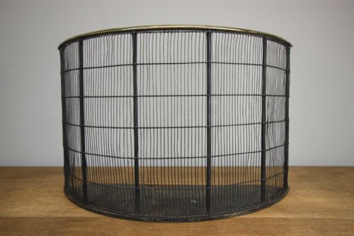 Mid 19th Century Antique Bow Front Fire Guard.
