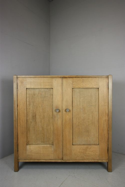 Antique Oak Nursery Cupboard by Heals of London