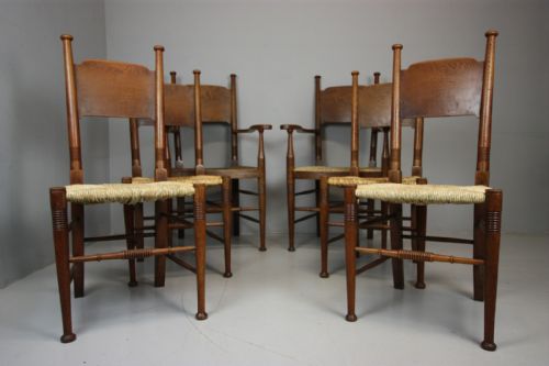 Great Set of William Birch Antique Dining Chairs.