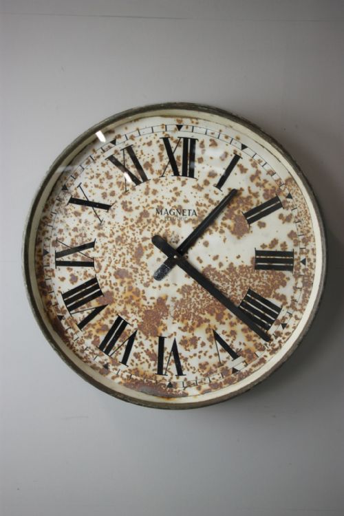Large 1940'S English Factory Clock.