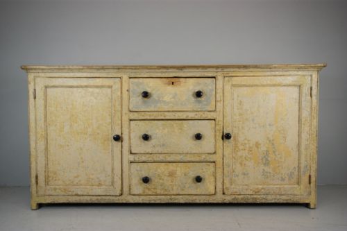 Superb Georgian Antique Dresser in Original Paint.
