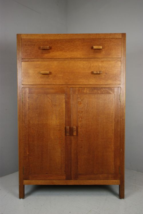 1930'S Heals Oak Tall Boy.