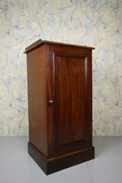19th Century Antique Mahogany Bedside Cabinet by Heals.