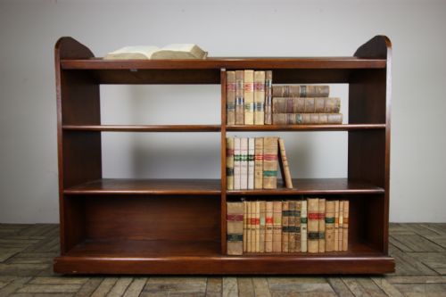 Edwardian Antique Oak Library Book Trolley / Display.