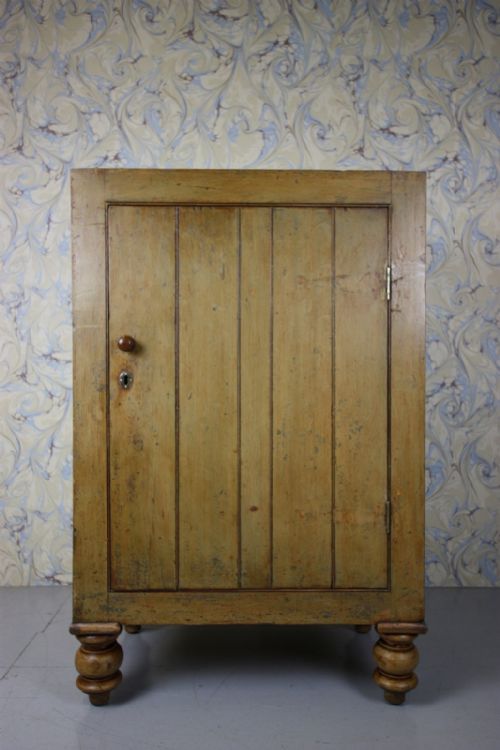 19th Century Cumbrian Antique Cupboard in Original Paint.