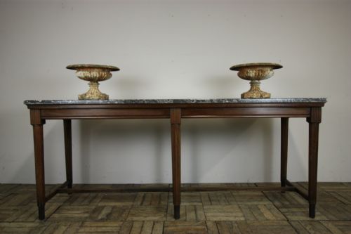 19th Century Antique Marble & Mahogany Console Table.