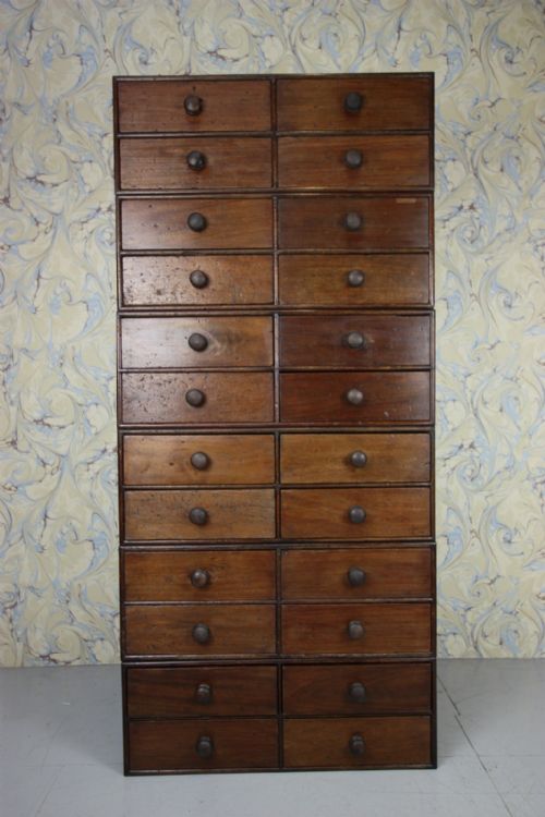 English 19th Century Antique Banks of Drawers.