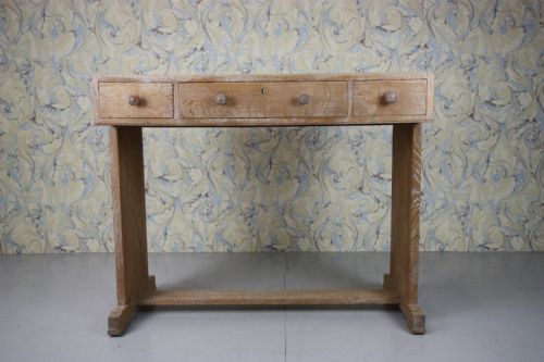 Heals 1920'S Oak Writing Table / Desk.
