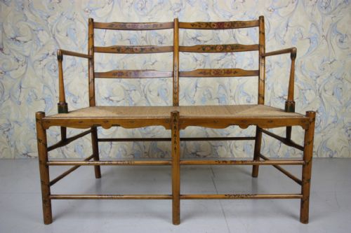 Very Pretty 19th Century Morris & Co Style Antique Settee.