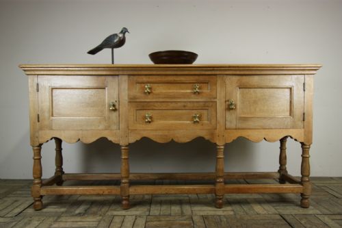 Fantastic Quality English 1920'S Oak Dresser Base.