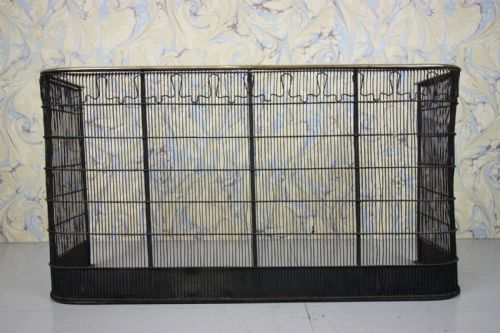 19th Century English Antique Wire Work Fire Guard.