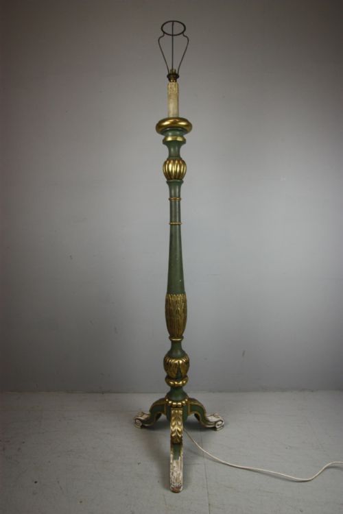 1920'S Decorative Standard Lamp in Original Paint