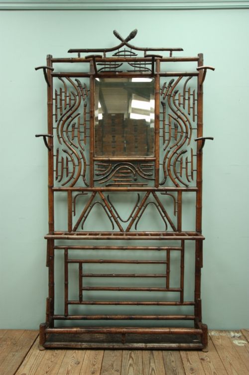 19th Century Antique Bamboo Hall Stand.