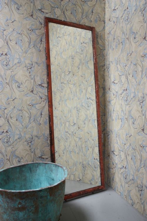 English 19th Century Antique Shop Fitting Mirror.
