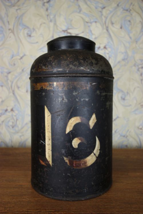 English 19th Century Antique Tea Tin No16.