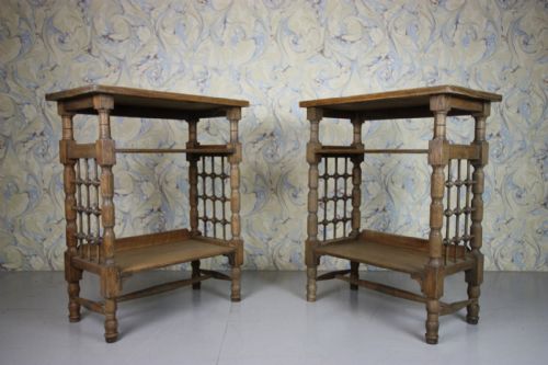 Pair of Liberty's Antique Oak Book Shelves by Birch.