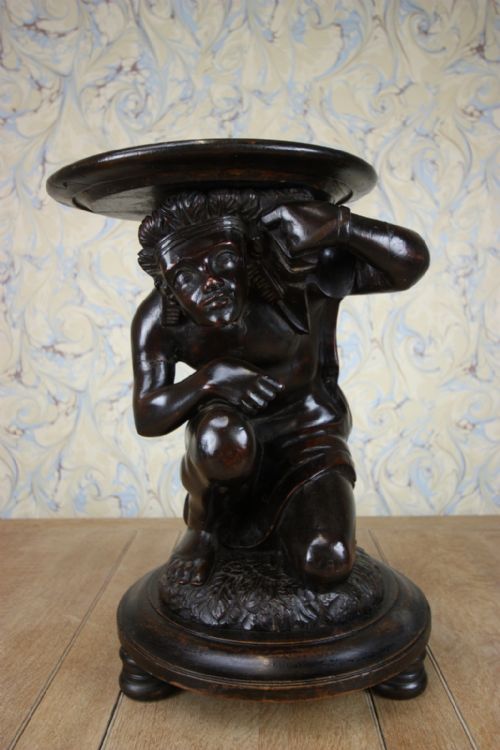 19th Century Antique Blackamoor Figure Stool.