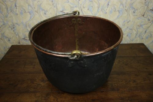 Large English 19th Century Antique Copper Vessel.