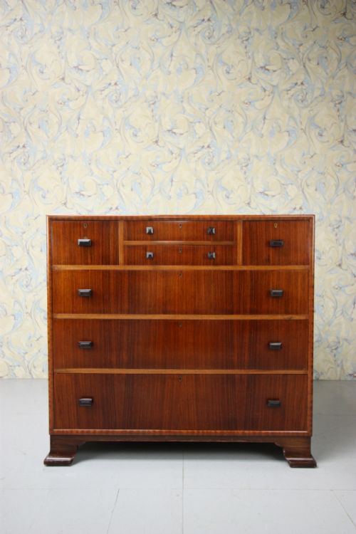 1920'S Heals Chest of Drawers in Exotic Timbers.
