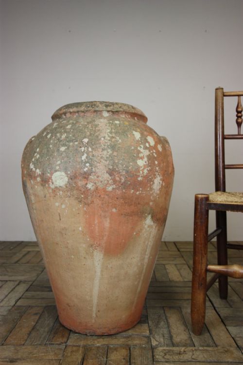 Tall 19th Century Antique Terracotta Garden Pot.
