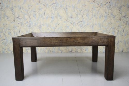 Georgian Welsh Antique Salting Coffee Table.