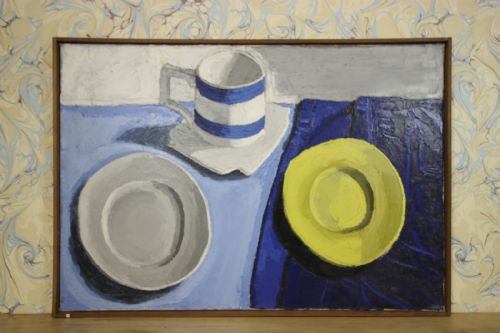 1950'S Still Life Oil Painting by Donald Dean.
