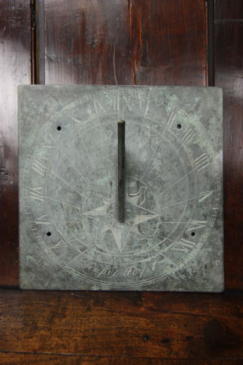 19th Century Antique Copper Sun Dial.