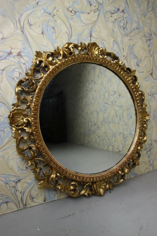 19th Century Antique Gilt Florentine Mirror.
