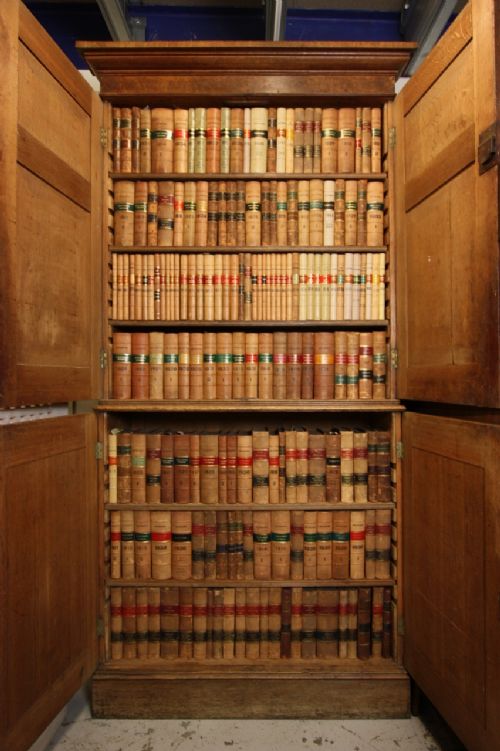 fig 1. Set of 50 Antique & 20th Century Leather Bound Books.