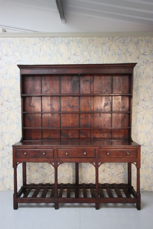Super 19th Century Antique Oak Dairy Dresser.